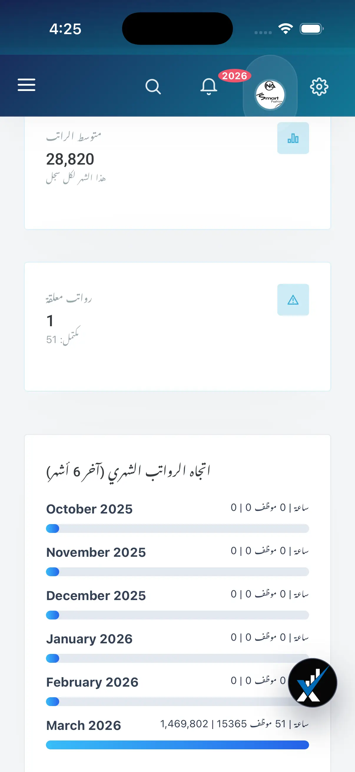الموارد البشرية والرواتب iPhone mini screen