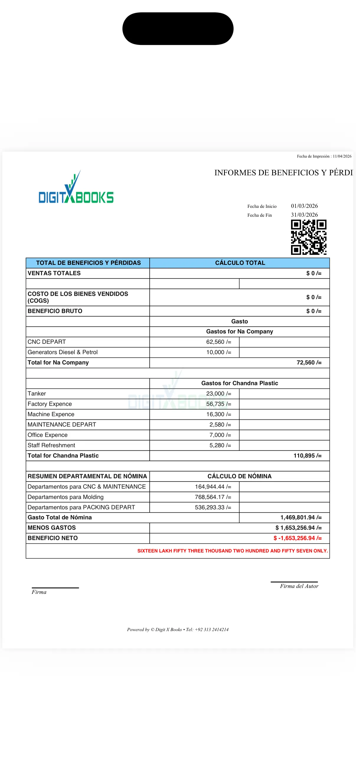 Software de facturacion e invoices iPhone mini screen