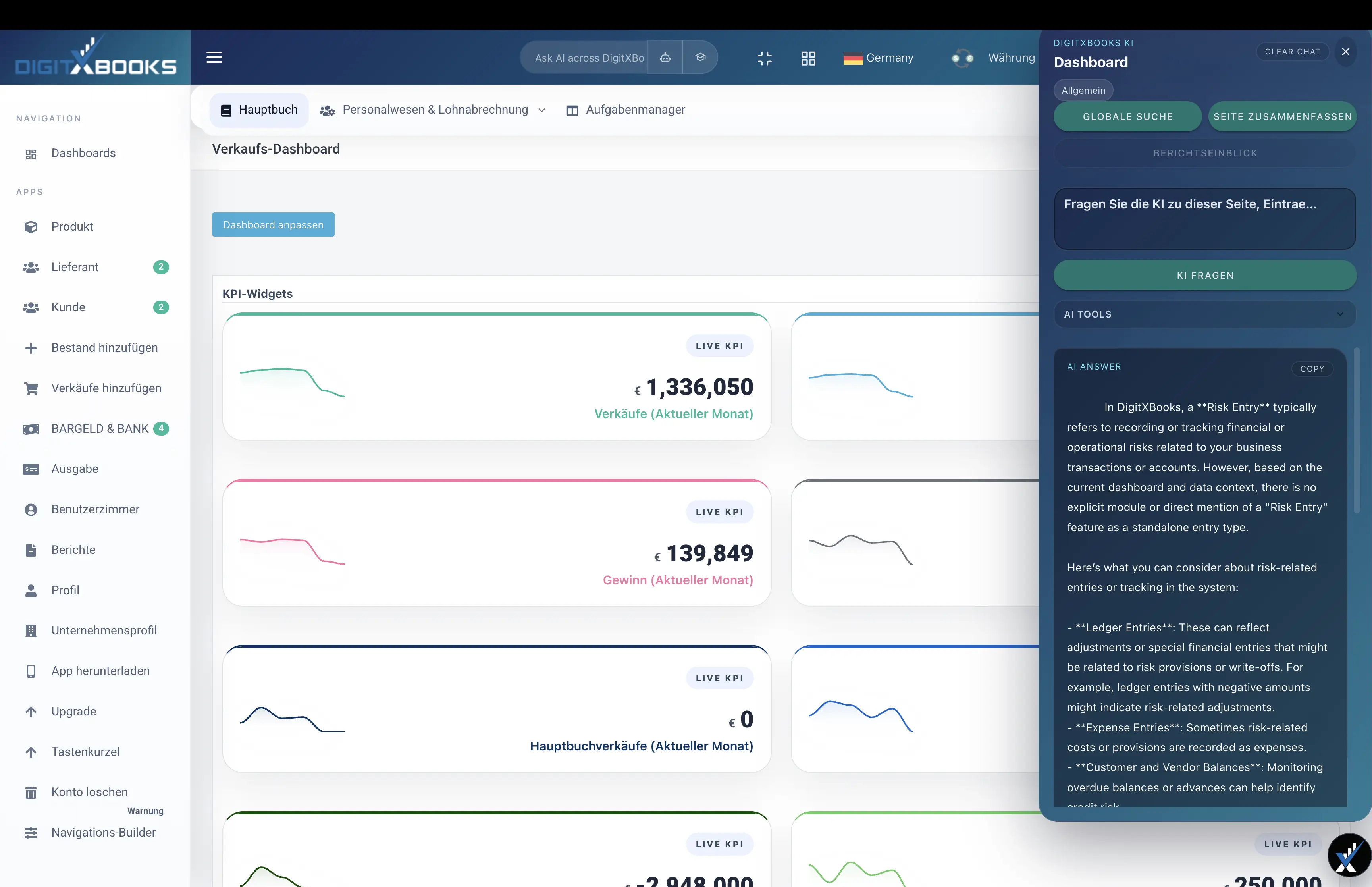 DigitXBooks ai screen